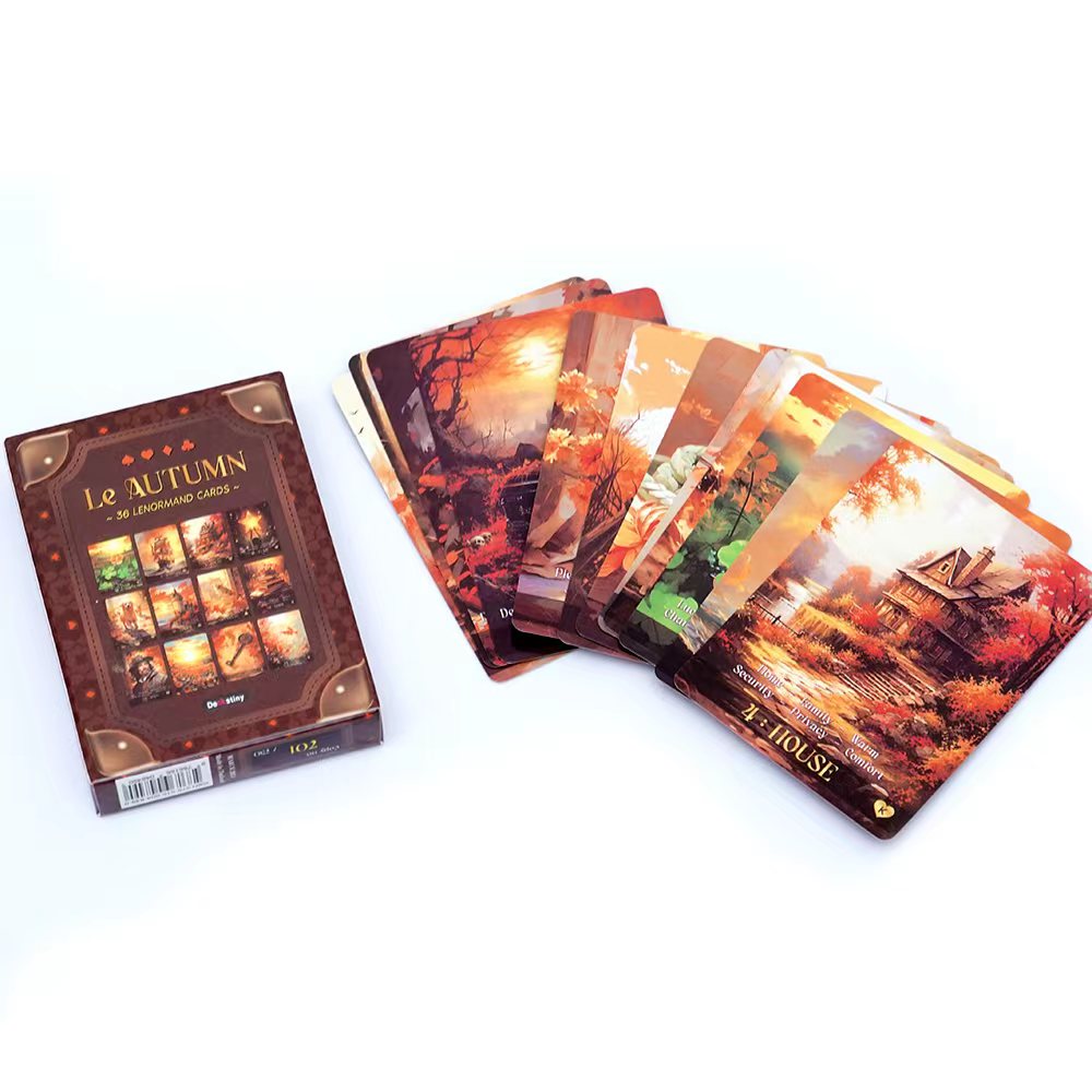 Tarot Deck With Guidebook - Kartu Tarot Lenormand Koleksi Musim Gugur