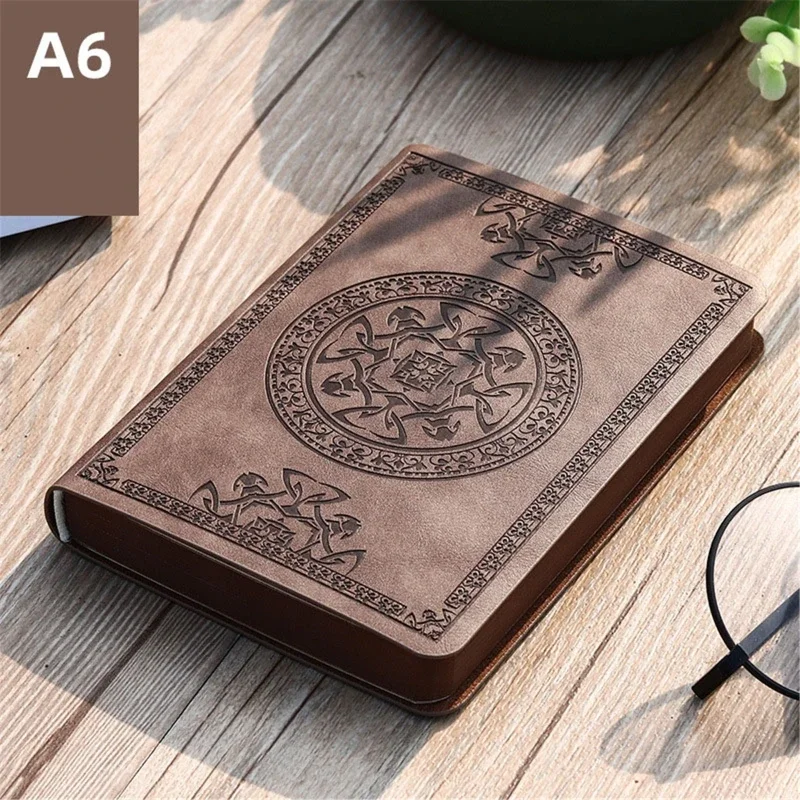 Vintage Leather Journal Notebook - 2025 Buku Catatan Kulit Vintage Portabel