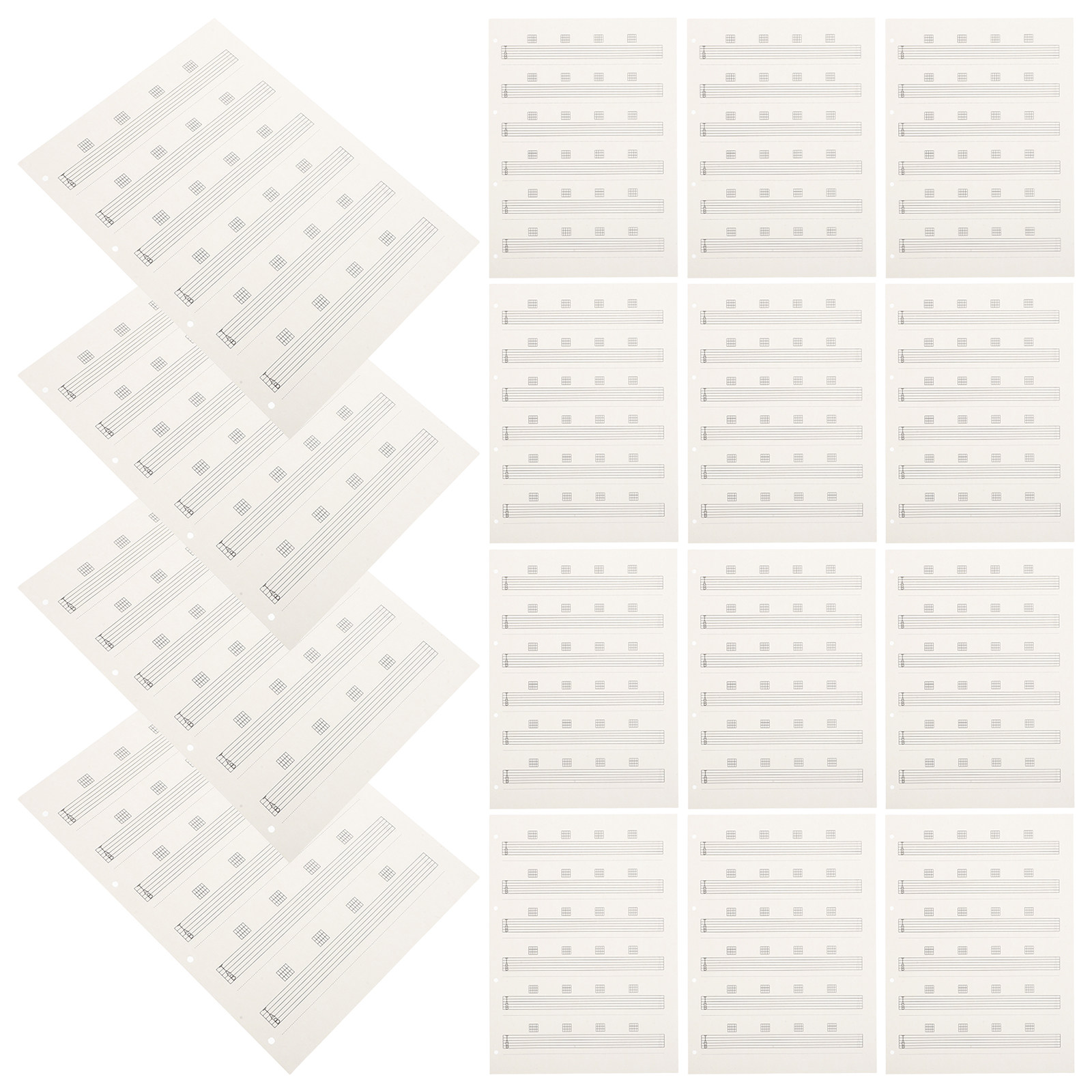 Blank Sheet Music Notebook - 85 Lembar Kertas Musik Portabel untuk