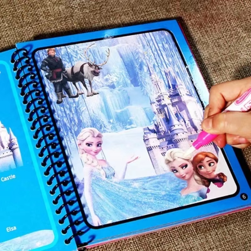 Set Mainan Menggambar Lukisan  - Reusable Water Magic Coloring Book ulasan dan harga