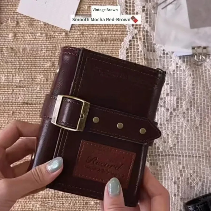 Buku Harian Kulit Lipat Tiga M - Vintage Leather Journal Notebook ulasan dan harga
