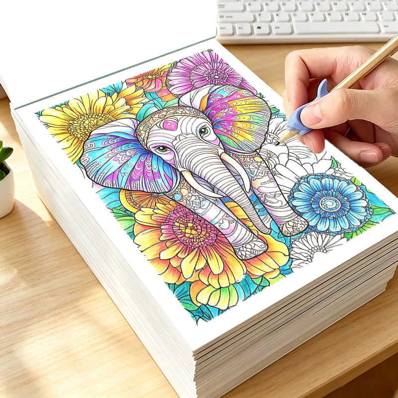 Buku Mewarnai Hewan untuk Dewa - Adult Coloring Book Stress Relief ulasan dan harga